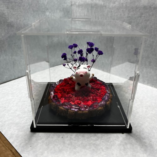 Kissing Cow Red Flowers